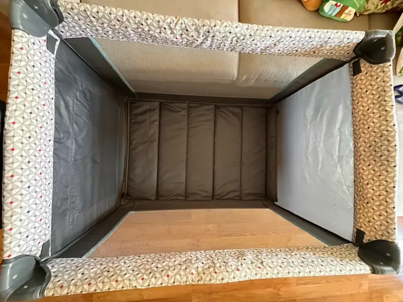 Cuna corral Bebesit plegable gris - 2