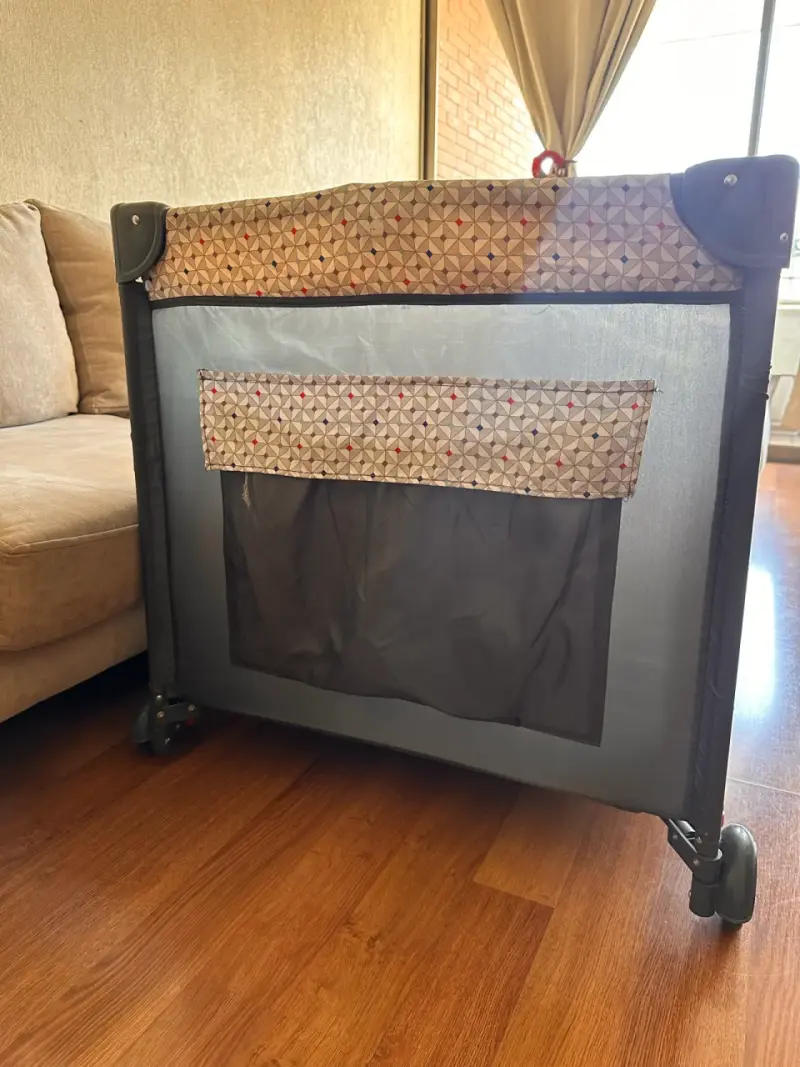 Cuna corral Bebesit plegable gris - 4