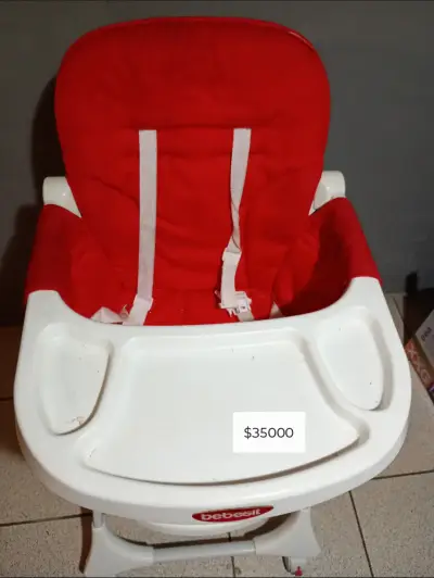 Silla de Comer Bebé Bebesit Roja - miniatura 1