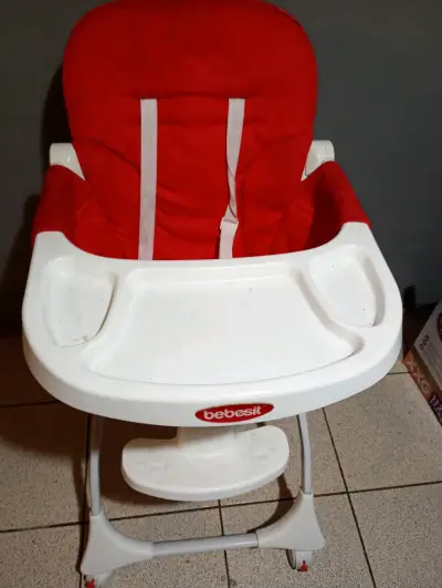 Silla de Comer Bebé Bebesit Roja - miniatura 2