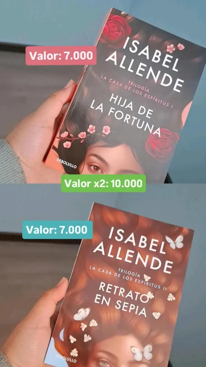 Libros 'Hija de la Fortuna' y 'Retrato en Sepia' de Isabel Allende