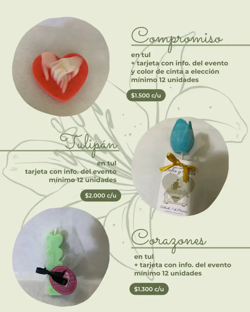 Velas de Soja para Souvenir - 3