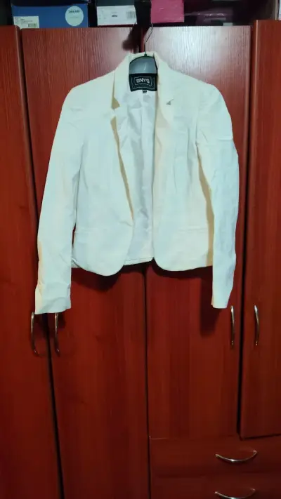 Blazer blanco BNY'S talla 40 - miniatura 1