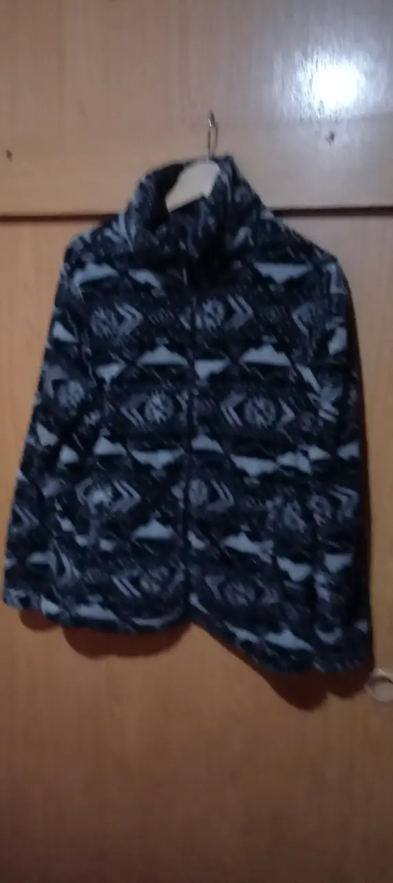 Chaqueta de lana con diseño geométrico para mujer