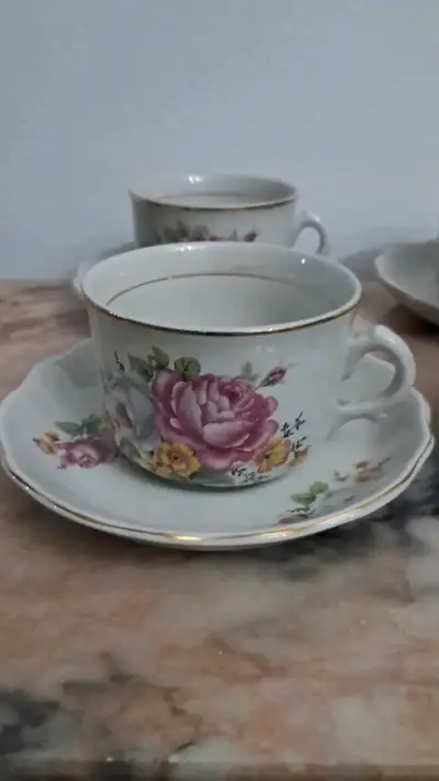 Juego de tazas de TÉ FANALOZA años 50 - miniatura 2