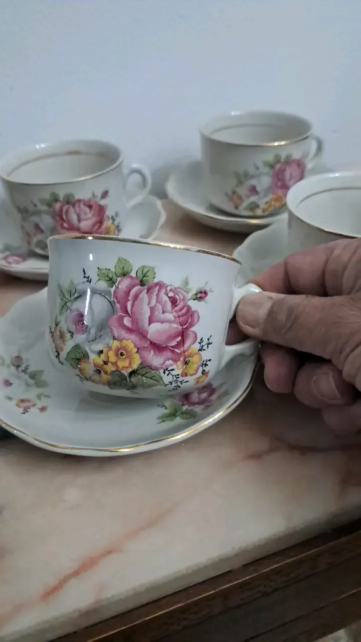 Juego de tazas de TÉ FANALOZA años 50 - 3