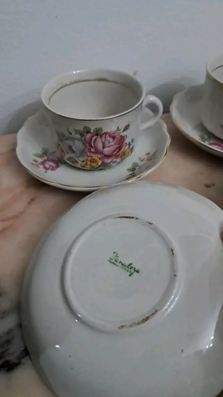 Juego de tazas de TÉ FANALOZA años 50 - 4