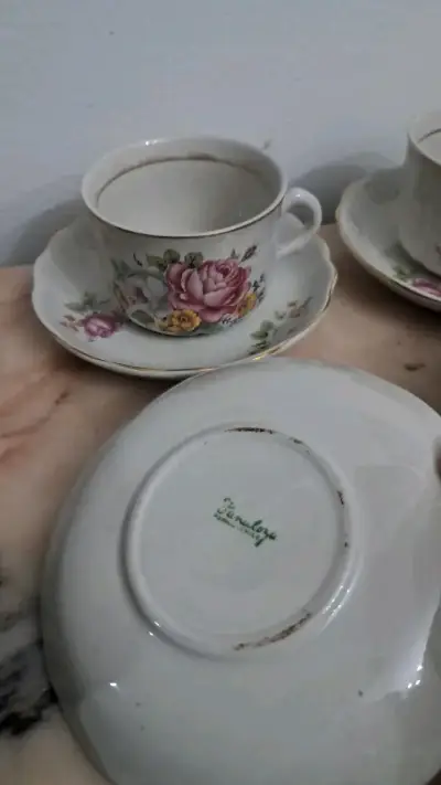 Juego de tazas de TÉ FANALOZA años 50 - miniatura 4