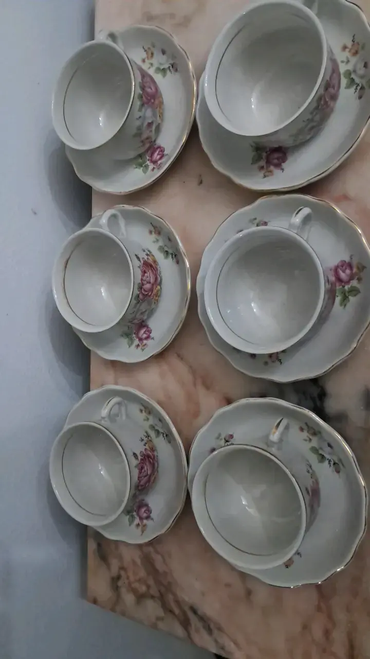 Juego de tazas de TÉ FANALOZA años 50 - 5