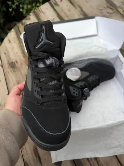 Jordan Retro 5 black Cat - miniatura 2