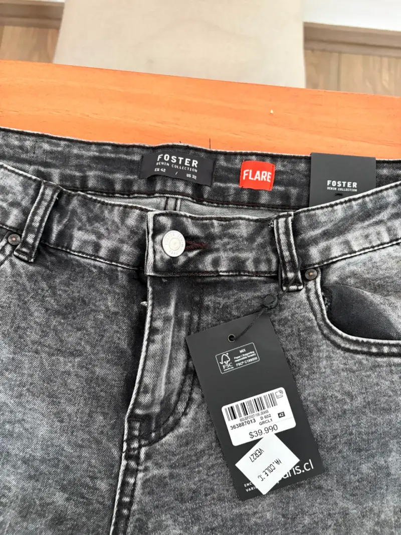 Jeans Flare Foster Gris Oscuro - 2
