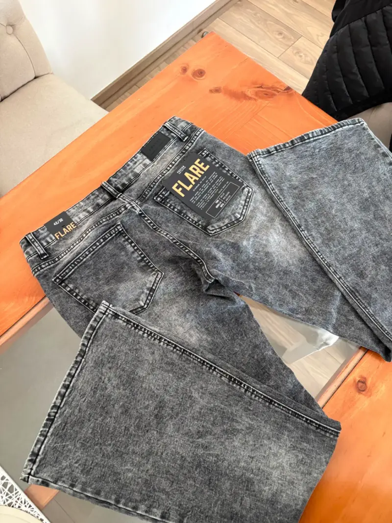 Jeans Flare Foster Gris Oscuro - 3