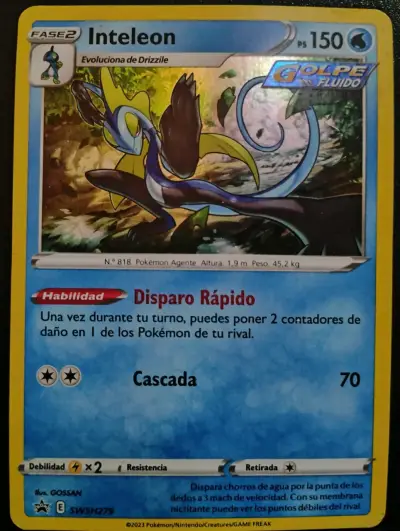 Carta Pokémon Inteleon Golpe Fluido - miniatura 1