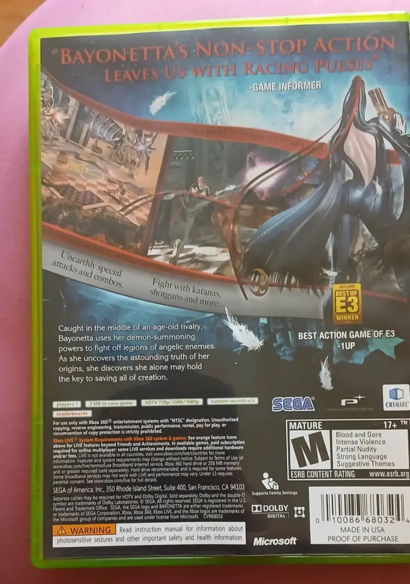 Juego Bayonetta para Xbox 360 en buen estado - 2