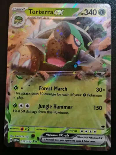 Carta Pokémon Torterra EX holográfica - miniatura 1