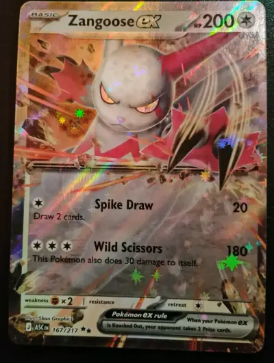 Carta Pokémon Zangoose EX holográfica - miniatura 1