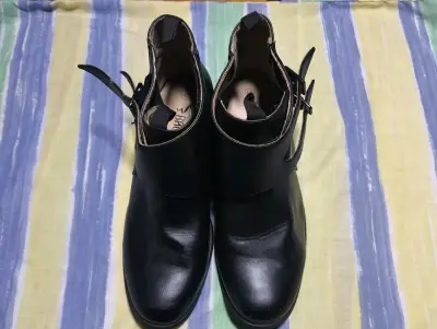 Botines de huaso, cuero negro con hebillas Bacara - miniatura 6