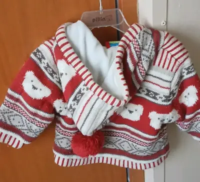 Chaleco de lana para bebé con diseño de ositos - miniatura 3