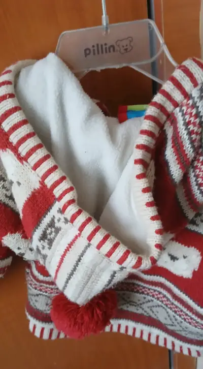 Chaleco de lana para bebé con diseño de ositos - miniatura 4