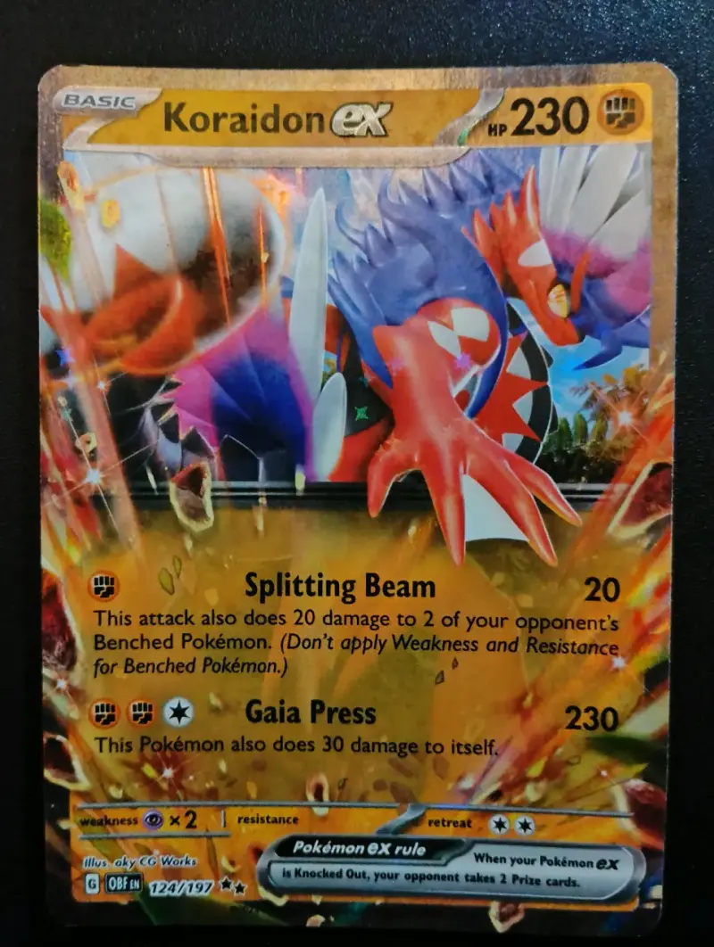 Carta Pokémon Koraidon EX 124/197 - 1