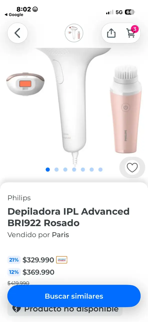 Depiladora IPL Philips Lumea Advanced con limpiador facial - 5