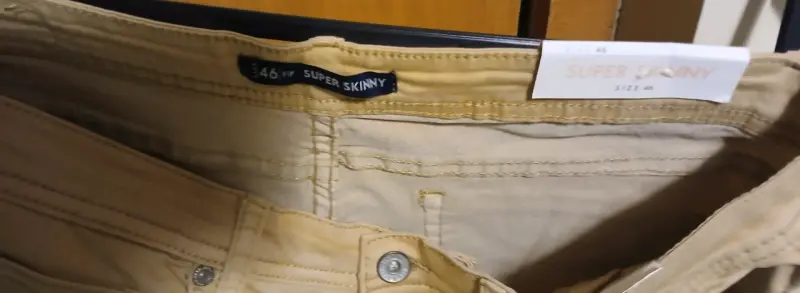 Pantalones beige super skinny Fashion Park - 3