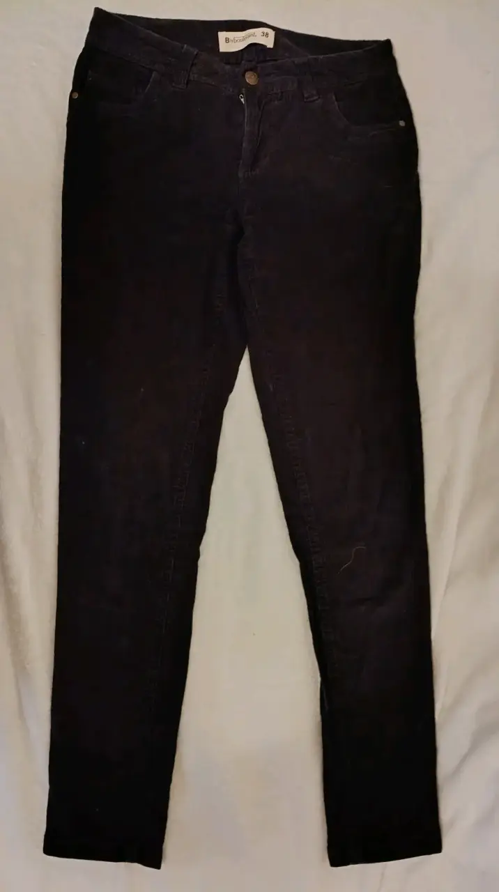 Pantalón cotele negros para mujer talla 38