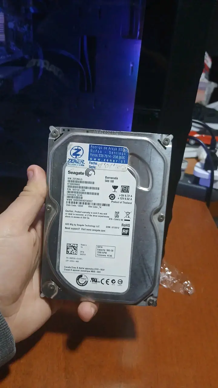 Disco duro Seagate Barracuda 500GB - 1
