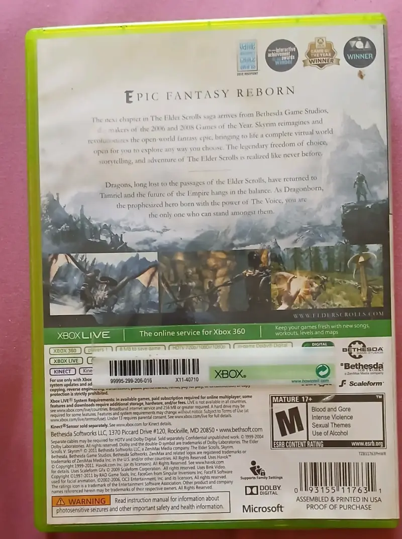 Juego Xbox 360 The Elder Scrolls V: Skyrim - 2