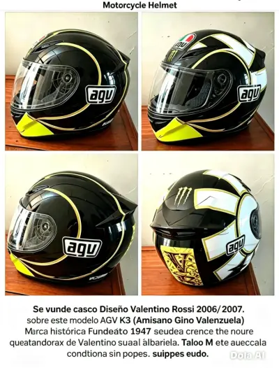 Casco Integral AGV K3 Gothic Valentino Rossi - miniatura 2