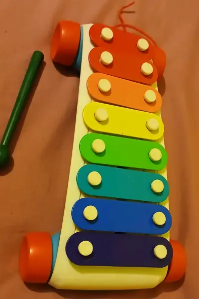 Xilófono infantil de colores con ruedas - miniatura 2