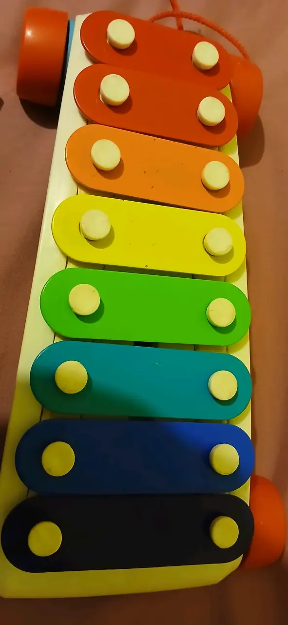 Xilófono infantil de colores con ruedas - 5
