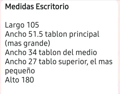 Escritorio con estantería de madera y metal - miniatura 4