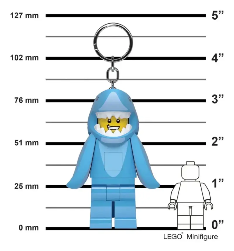 Lego led keychain llavero tiburón - 5