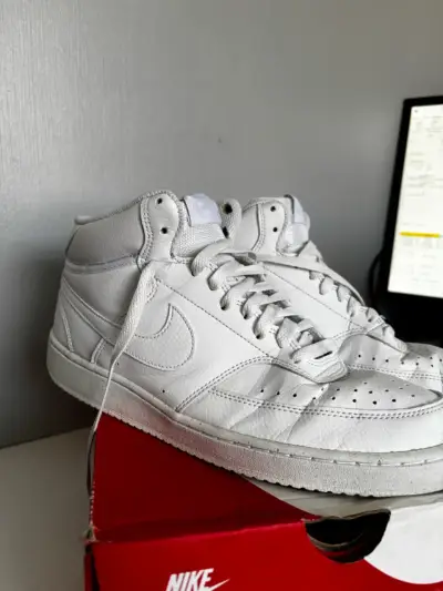 Zapatillas Nike Court Vision Mid Blancas - miniatura 4
