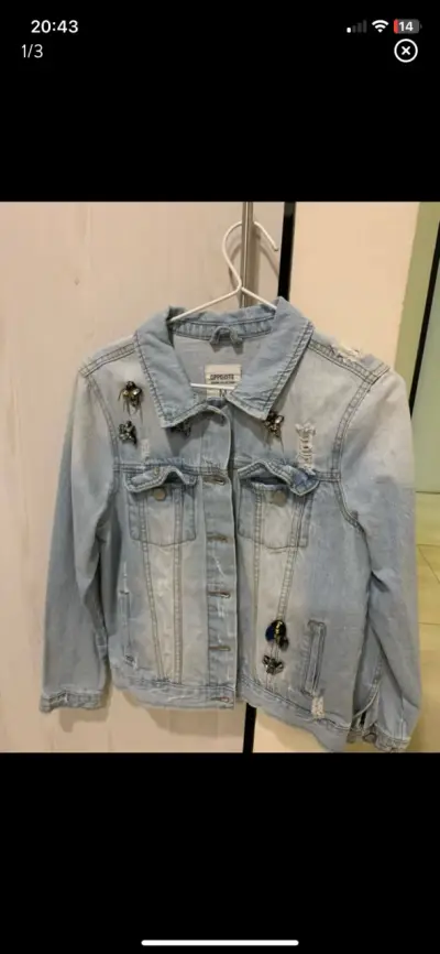 Chaqueta de mezclilla Opposite con  bordado - miniatura 1
