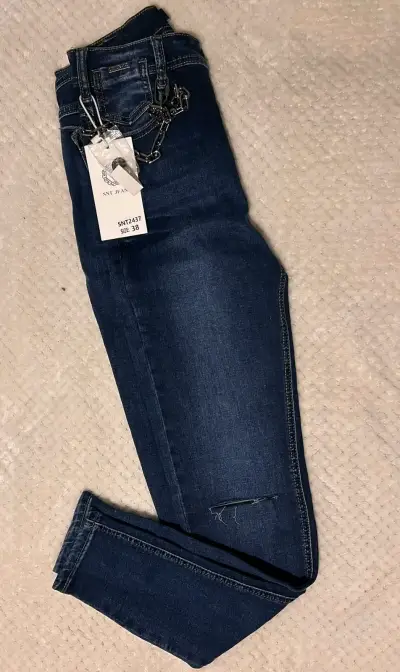 Pantalones cargo de mezclilla para mujer For3t - miniatura 5