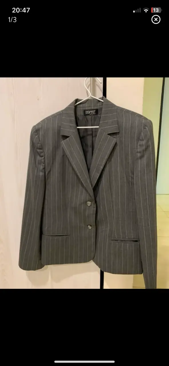 Blazer de rayas gris Esprit para mujer - 1