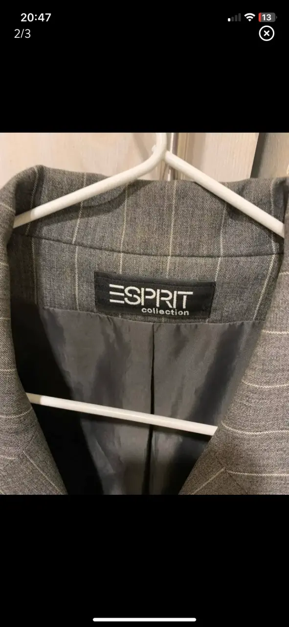 Blazer de rayas gris Esprit para mujer - 2