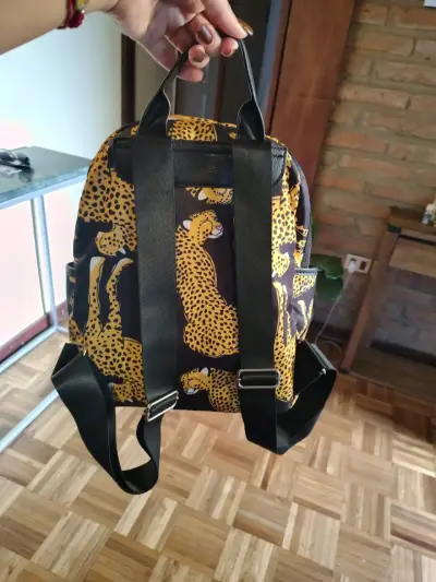 Mochila americanino diseño de leopardos - miniatura 2