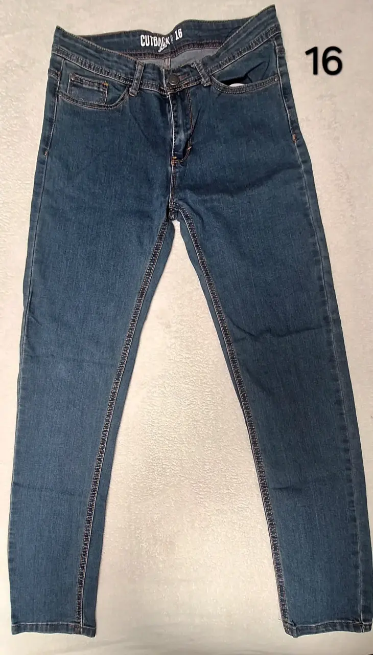 Jeans azul para hombre Cutback talla 16
