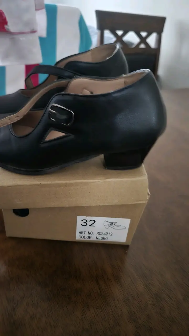 Zapatos de baile negro para niña talla 32 - 1