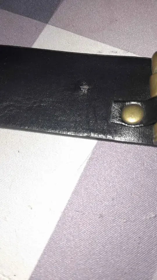 Cinturón de cuero con balas falsas - 3
