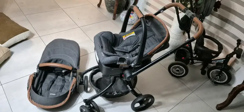 Coche de bebé Infanti Zion con silla y moisés - 1