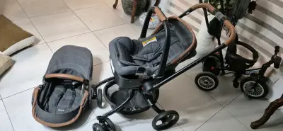 Coche de bebé Infanti Zion con silla y moisés - miniatura 1