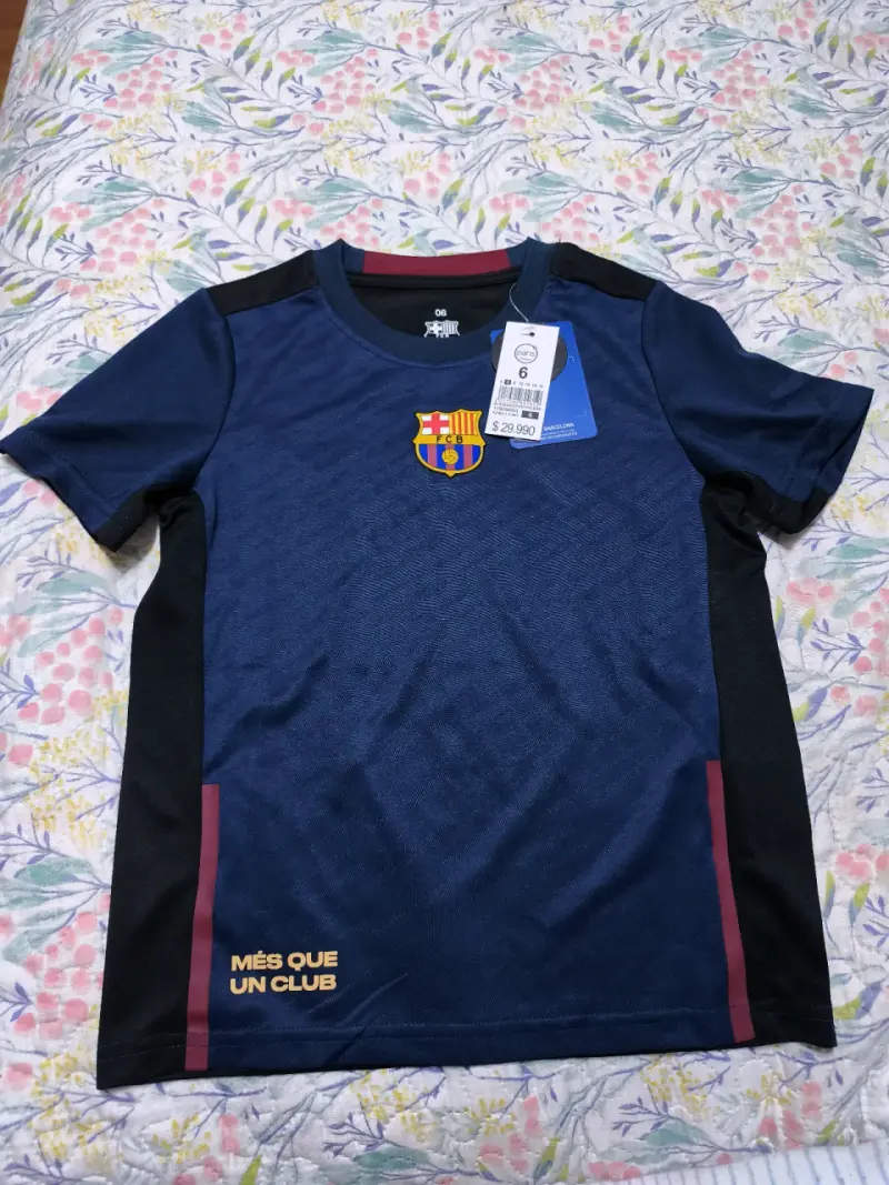 Polera infantil FC Barcelona azul marino - 1
