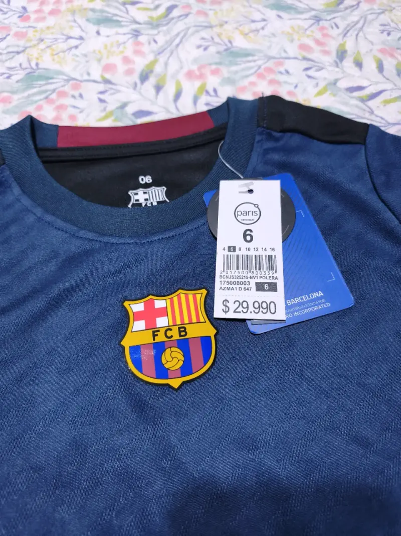 Polera infantil FC Barcelona azul marino - 2