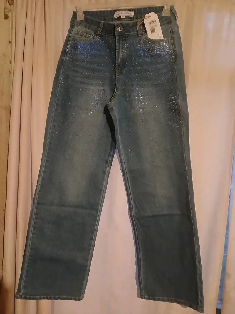 Jeans de mujer con diseño brillante - 2