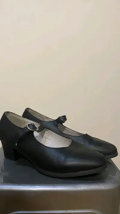 Zapatos de baile negros con hebilla - miniatura 3