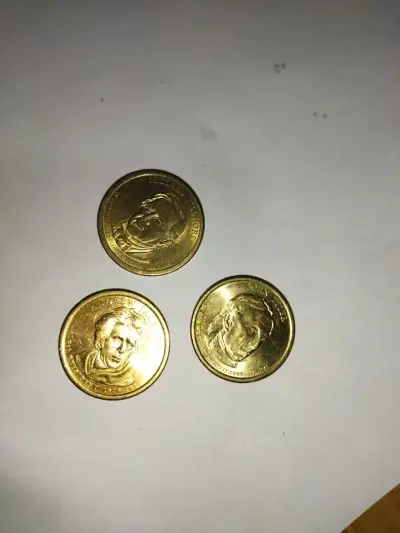 Tres monedas de USD 1 de EE.UU. - miniatura 1